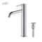 Kibi Circular Single Handle Bathroom Vessel Sink Faucet with Pop Up Drain C-KBF1009CH-KPW101CH - alternate 1